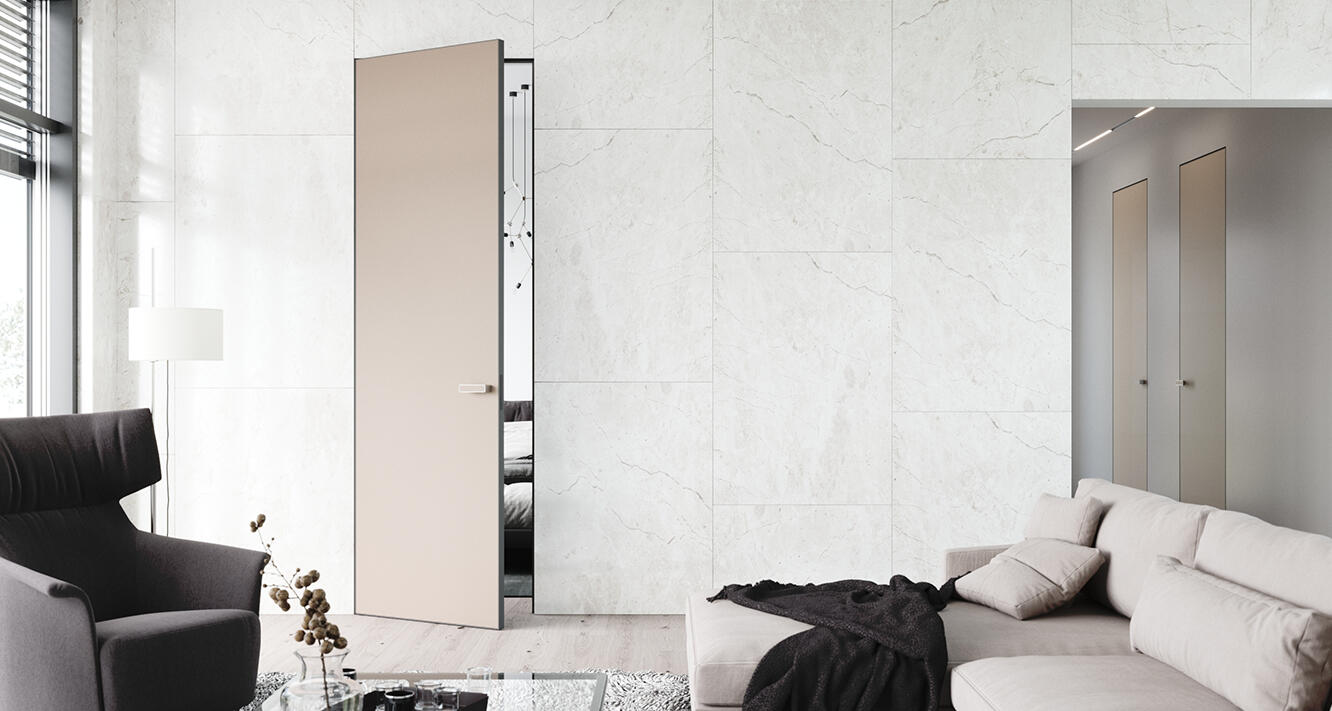 Wandbündige Zarge mit klaren Linien